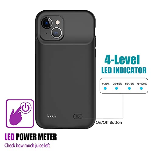 Battery Case for iPhone 13, 7000mAh Rechargeable Portable Charging Case