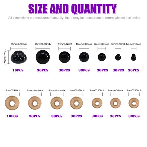 1 Swpeet+180Pcs+Assorted+Plastic+Safety