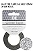 Best Creation GTS001 Glitter Tape, 15mm by 5m, Silver
