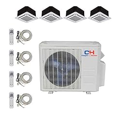 Quad 4 Zone Ductless Mini Split Ceiling Cassette