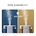 Ultrasonic Cool and Warm Mist Humidifiers, marsboy 6L (1.6 GAL) Anti Mold Aroma Diffuser Air Diffuser, Topside Water Refill, Super Quiet Operation, Ambient Night Light, Easy Cleaning for Baby Adults
