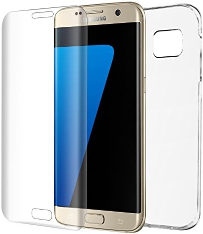 Atill Samsung Galaxy S7 Edge Phone Case + 3D Full Coverage Tempered Glass Screen Protector