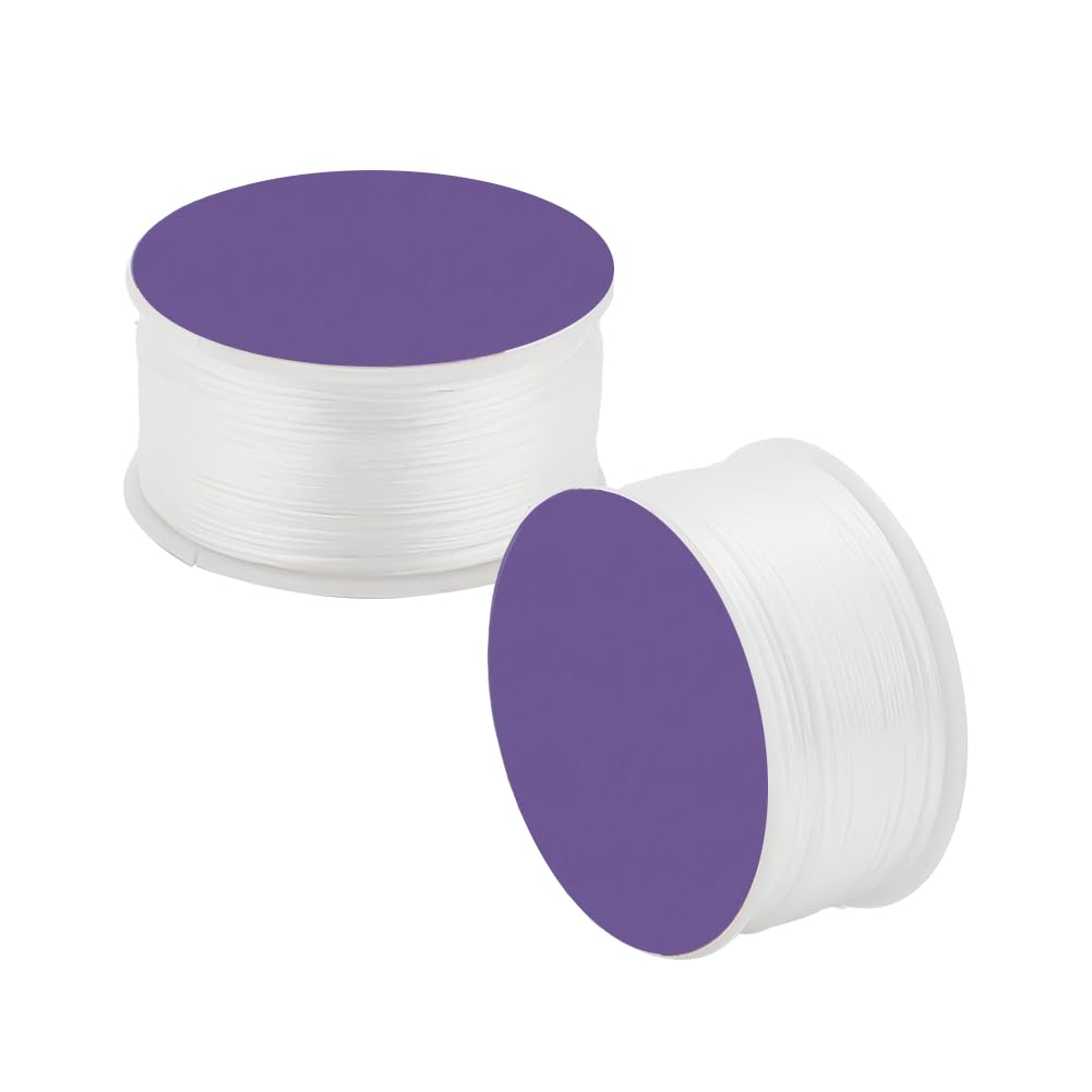 PH PandaHall 0.25mm String for Bracelet 100 Yards Beading Thread Seed Bead Thread White Sewing String Nylon String for Leather Stitching Beading Jewellery Bracelets Making