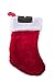 Classic Red and White Extra Soft Plush Christmas Stocking 16