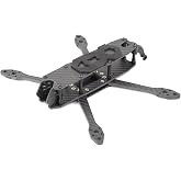 HGLRC 225mm 5 inch FPV Racing Drone Frame Carbon Fiber for FPV Long Range Freestyle Training Quadcopter with Lipo Battery Strap