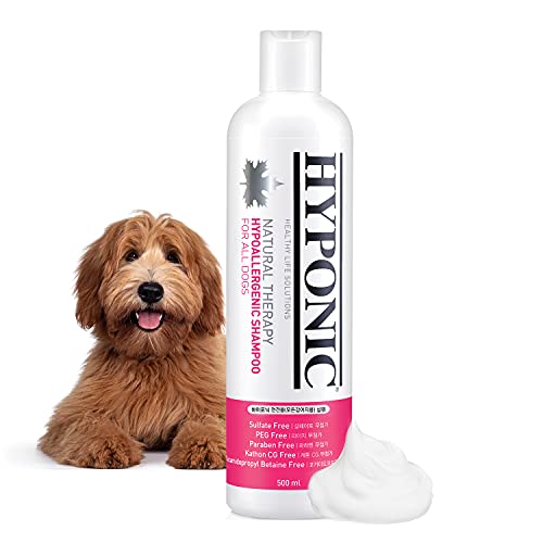 HYPONIC Hypoallergenic Premium Dog Shampoo (All Breeds, 16.9 oz