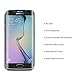 Samsung Galaxy S6 Edge Screen Protector: Stalion® Shield Tempered Liquid Glass Shatterproof Full Screen Frame Edge to Edge Armor Guard (Black Sapphire)[Retail Packaging 1X]