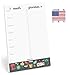 Weekly Magnetic Meal Planner Notepad By Julianne & Co - Food Planning Grocery List Pad, Premium A5 Pages Lasts 1 Ful Year with Tear Away Perforated Shopping List (Kitchen Print WITH Fridge Magnet)