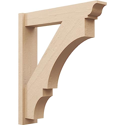 Ekena Millwork 6"W x 30"D x 34"H Balboa Traditional Rough Cedar Woodgrain Timbe…