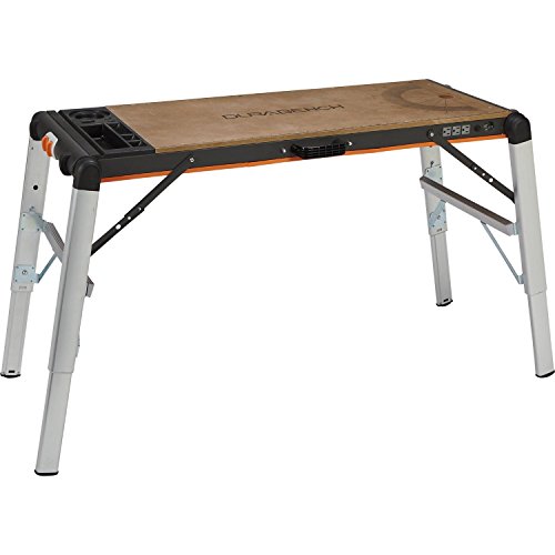 Tek Widget Portable 2 in 1 Workbench/Platform with Built-In Power Strip