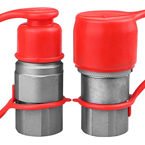 1/2" SAE Skid Steer Bobcat Kubota Flat Face Hydraulic Quick Connect