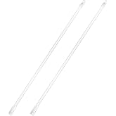 AOOCEEPAW 17 Inches 2 Pieces Blind Wand, Vertical Replacement Parts, Tilt Replacement, Clear Rod with Hook and Grip, Plastic Opener, Long Window Stick Tilt Rod