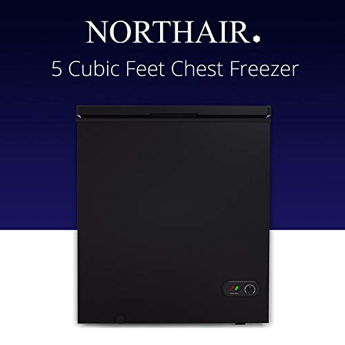 Northair Chest Freezer 5 Cu Ft with 3 Removable Baskets Reach In