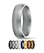 SafeRingz Silicone Wedding Ring, 6mm, Made in The USA, Men or Women, Size 4-13