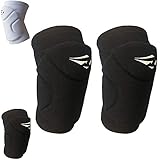 Rawxy Volleyball Knee Pads with High Shock Absorbing Cushion,Adult Junior Youth Men &Women Boy Girls Gift (Black, Middle and Large)