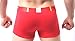 Stylish Boxer Shorts Scrotum Penis Upward Facing Separation Storage Men's Pants No Need to Change Position (M, Red)