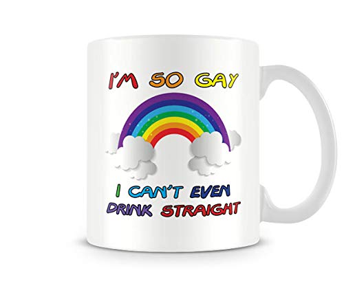 Behind The Glass - I'm So Gay... Drink Straight - LGBT - Mug, Ceramic, 11fl.oz.
