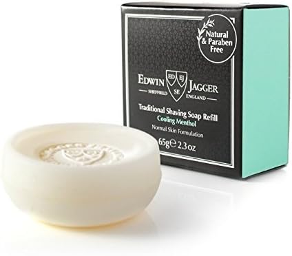 Edwin Jagger Cooling Menthol Natural Traditional Shaving Soap Refill