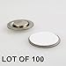 Round Magnet with Adhesive for Buttons Name Tags Lapel Pins LOT of 100#RM01-100#