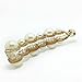 Meilliwish Pearl Banana Hair Clip 1 PCS (H49)(Brown)