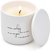 Sympathy Candle - Natural Soy Wax Scented Memorial Candles for Loss of Loved One - Remembrance, Grief, Condolences, Funeral, Thinking of You, Bereavement Gifts - Lime, Basil and Mandarin - 40 burn hrs