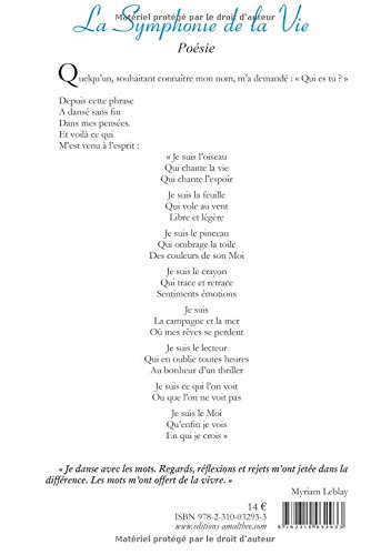La Symphonie De La Vie Am Amalthee Liv French Edition Leblay Myriam 9782310032933 Amazon Com Books