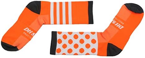 GONGNENGWA Professional Cycling Socks Men Women Road Bicycle Socks Outdoor Brand Racing Bike Compression Socks Orange Gray DH13 EUR 38 to 46