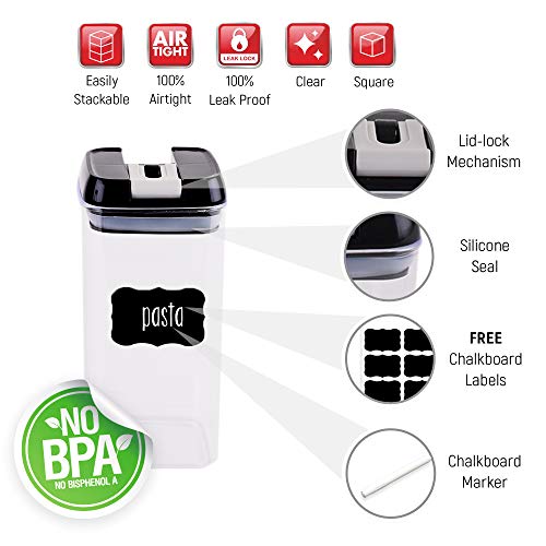 Simply Gourmet Food Storage Containers for Kitchen Organization Pack