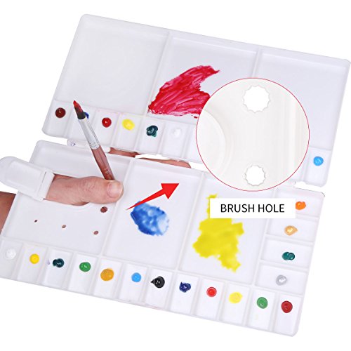 image for Transon Large Paint Palette Box 33 Wells for Watercolor,Gouache, Acryl