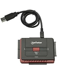 Manhattan Hi Speed USB to SATA IDE Adapter 3 in 1 con un solo toque Backup (179195)