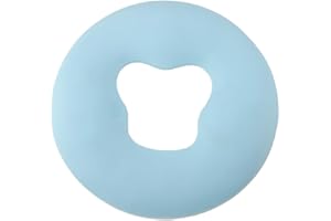 Tiiyee U Shape Massage Pillow, Basic Massage Face Spa Gel Pad Face Relax Body Massage Cradle Cushion Health Care Green Soft Overlay Face Relax Cradle Cushion Pad(Sky Blue)