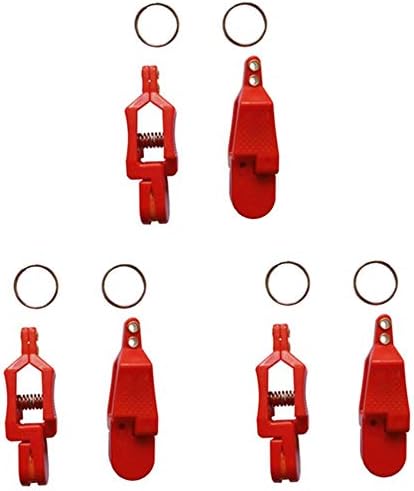 Krazywolf Fishing Grip Release Clip,Heavy Tension and Large Pad with Pin,3 Inch,Pack of 2 or 10Pcs