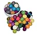 100% Wool 20mm Felt Balls | 0.8inch Pom Poms | Pure Wool Beads | Mixed Color | Felt Ball DIY (100 Felt Balls)