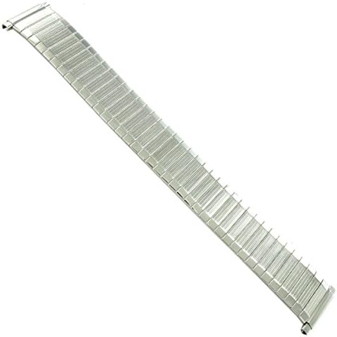 18-22mm Straight End Speidel Twist-O-Flex Silver Tone Watchband Regular 1394/02L