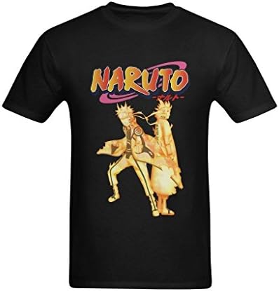 XouAEN Men's Naruto & Minato Namikaze Bijuu Mode T-Shirt