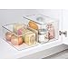 iDesign Clarity BPA-Free Plastic Stackable Deep Organizer Box with Lid - 12.75