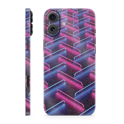 Glossy Glitter Phone Skin Compatible with Apple iPhone 16 Plus - Neon Diamond -…