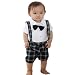 PanDaDa Baby Boy Bow-tie Top T-shirt Shorts Pants Suit Outfit Sets Overall 0-3y