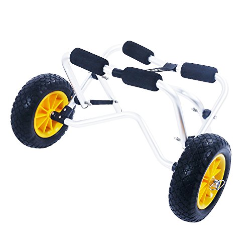 Bonnlo-Boat-Kayak-Canoe-Cart-Carrier-Dolly-Trailer-Tote-Trolley-Transport-with-Inflation-free-Solid-Tires-Wheel