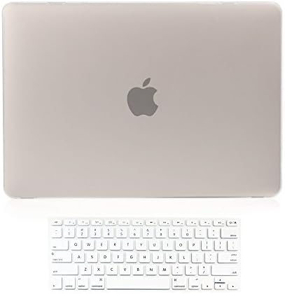 Versality Perfect Fit Hard Case Cover for MacBook Air 13.3" (Model: A1369 / A1466) and Matching Keyboard Cover in Frosty White Matte