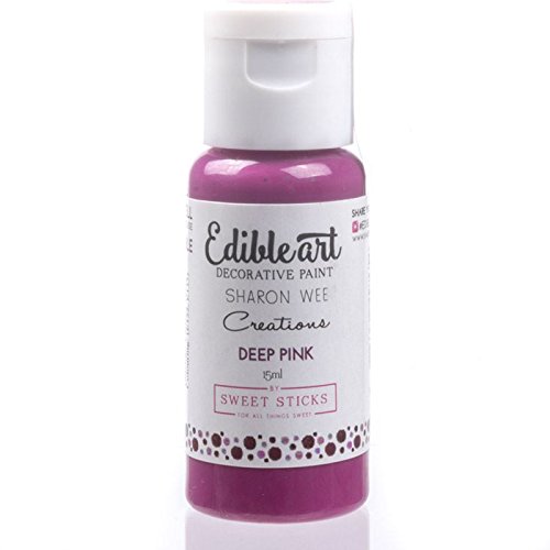 Edible Art Decorative Paint Deep Pink 15ml - Thumbnail 2