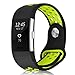 Band for Fitbit Charge 2 Heart Rate, Replacement Fitness Accessory Wristband (Z01-Black,Lime, Small)