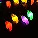 LEVIITEC Solar Halloween Decorations String Lights, 30 LED Waterproof Cute Ghost LED Holiday Lights for Outdoor Decor, 8 Modes Steady/Flickering Lights [Light Sensor] 19.7ft Multicolor