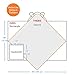 Premium Bamboo Hooded Baby Towel and Washcloth Set, Extra Soft | Organic Baby Towels with Hood | Extra Large, 2x Thick Baby Bath Towel | Baby Hooded Towel for Boy, Girl, Newborn, Infant and Toddler