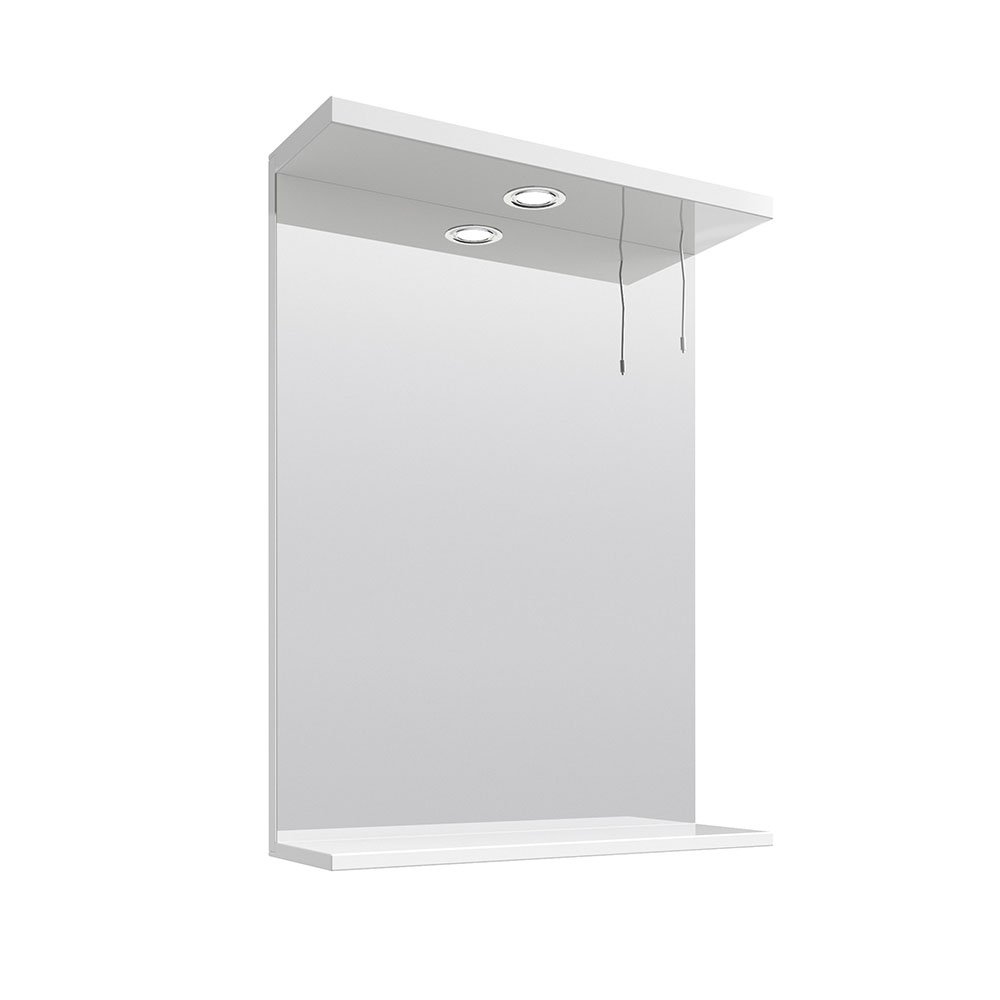 Nuie PRC112 Mayford Mirror Units, Gloss White, 550 mm