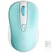 Wireless Gaming Mouse, VEGCOO C8 Silent Click Wireless Rechargeable Mouse with Colorful LED Lights and 2400/1600/1000 DPI 400mah Lithium Battery for Laptop and Computer (C2 Blue)