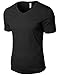 Tonyclo Men's Cotton Basic V-Neck Comfort Classic Soft Tee Shirts