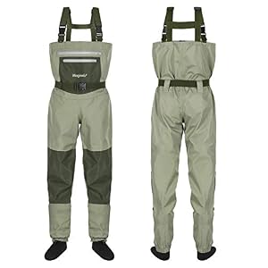 Magreel Pêche Waders Imperméable, Waders Poitrine Chasse Respirante Avec Bottes De Pêche Pour Hommes Et Femmes