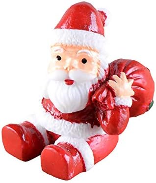 shyymaoyi Cartoon Resin Mini Christmas Animals Snowman Santa Claus Garden Landscape Dollhouse Decor 11#