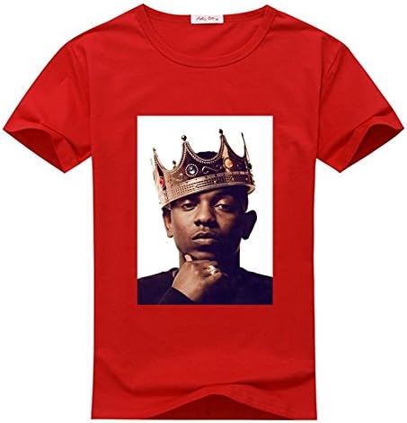 Kendrick Lamar Custom Men's Classic 100% Cotton Crew Neck Short Sleeve T-Shirt by HLtshirt (XXX-Large)